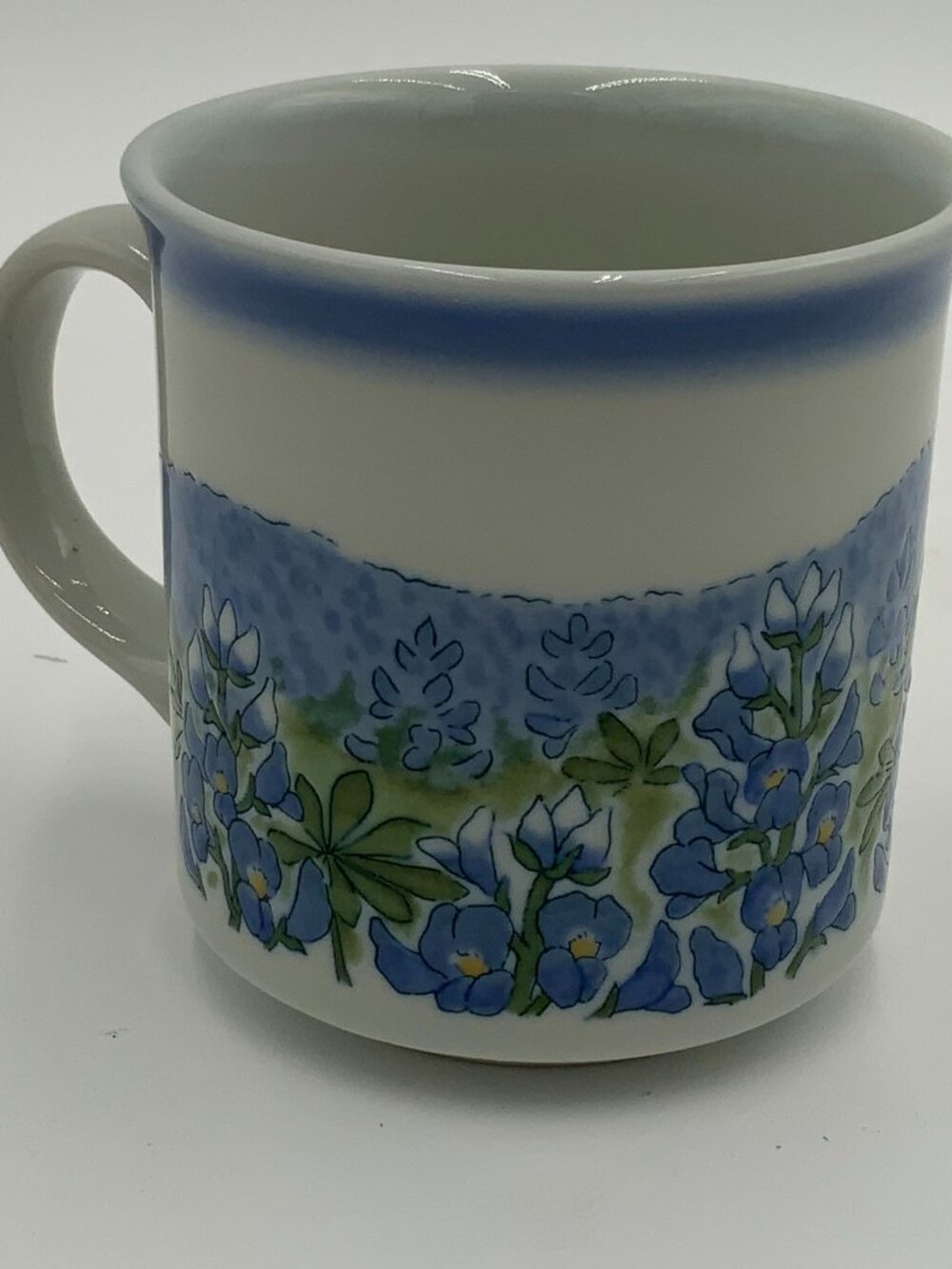 Vintage Texas Bluebonnet Flowers Mug